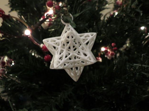 Christmas Bauble 2 in White Natural Versatile Plastic