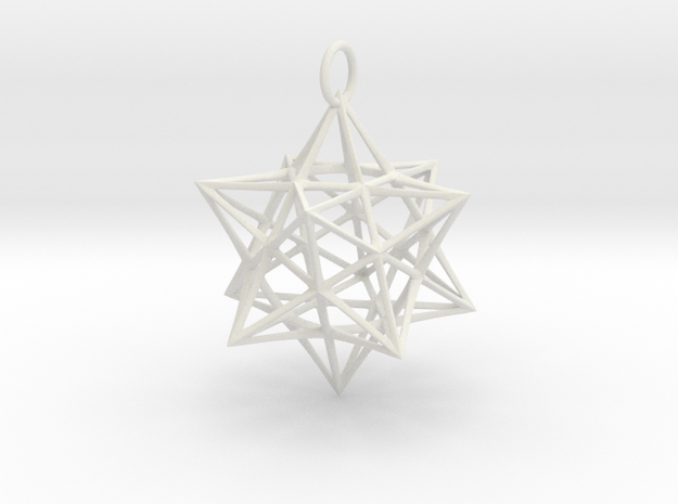 Christmas Bauble 3 in White Natural Versatile Plastic