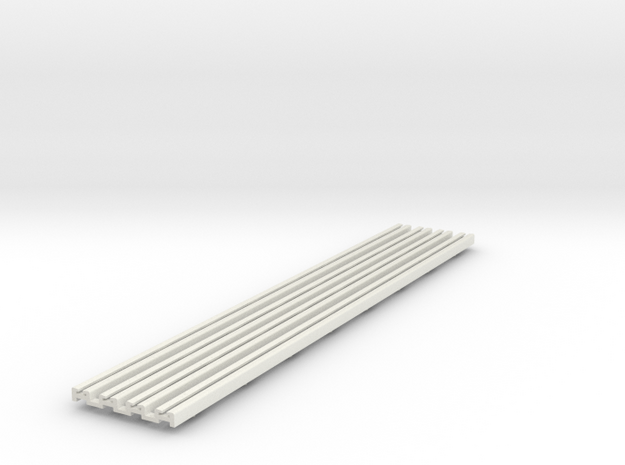 R-165-straight-bridge-rail-long-100-1a-x4 in White Natural Versatile Plastic