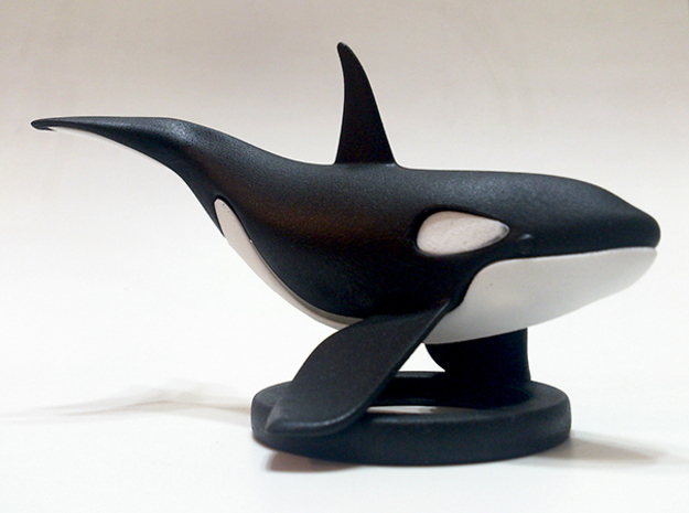 Orca Upper - Solid Version in Black Natural Versatile Plastic
