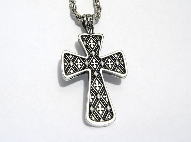 Ornate Cross Pendant - Large