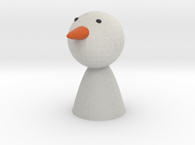 Oleg the Snow Man in Full Color Sandstone