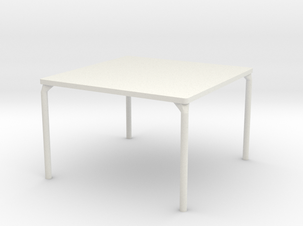 HTLA Square Table: 10% in White Natural Versatile Plastic