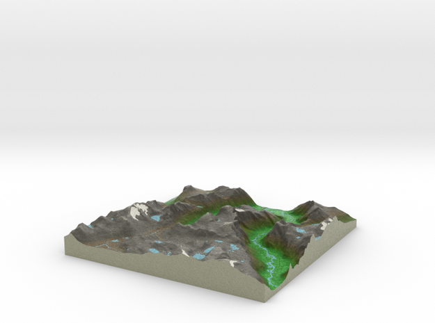 Terrafab generated model Mon Oct 06 2014 10:13:41  in Full Color Sandstone