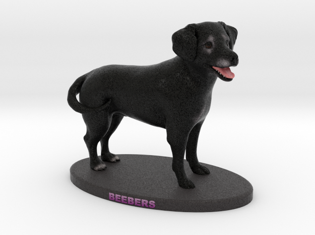 Custom Dog Figurine - Beebers in Full Color Sandstone