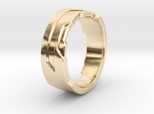 Ring Size Q in 14K Yellow Gold