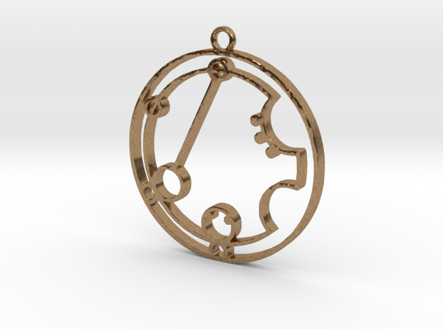 Katriena - Necklace in Natural Brass