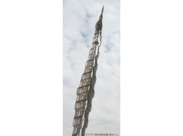 Mile high tower Dubai Shanghai in Smooth Fine Detail Plastic