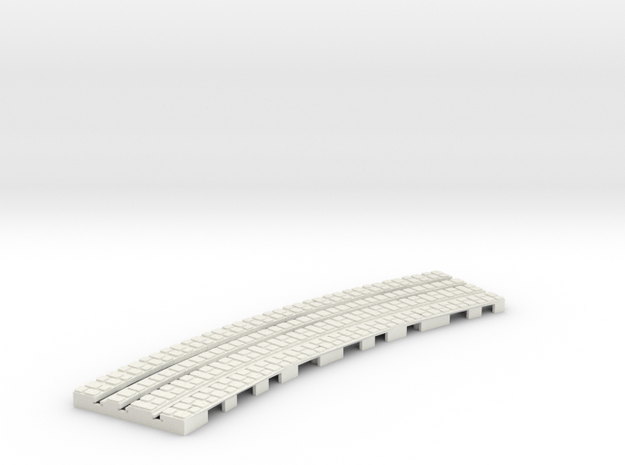 P-9-165st-long-250r-curved-inside-1a in White Natural Versatile Plastic