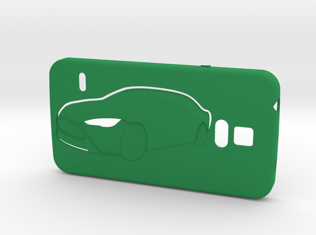 Galaxy S5 case (Tesla-touch) in Green Processed Versatile Plastic