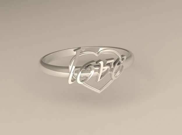 Ring Of Love in Polished Silver