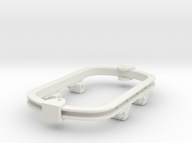 1:35 or Gn15 small skip underframe grease axlebox in White Natural Versatile Plastic