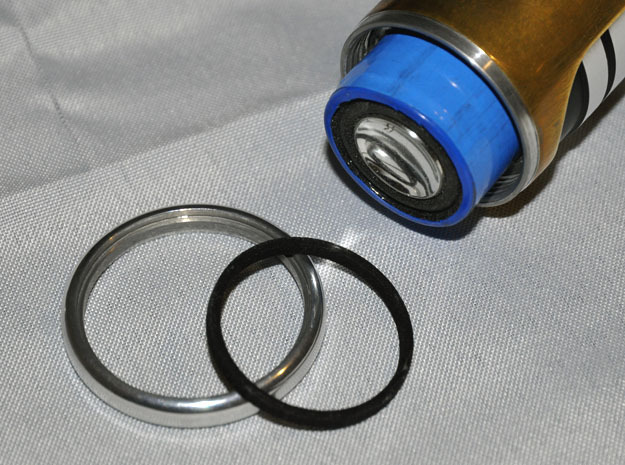 MHS Trim Ring Pommel Spacer 29mm in Black Natural Versatile Plastic