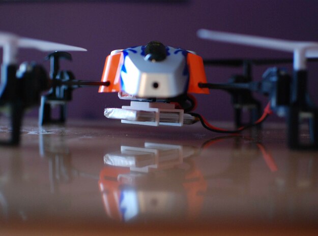 Drone 1200mAh Battery Holder in White Natural Versatile Plastic