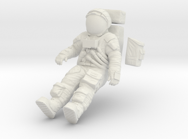 1:16 Apollo Astronaut /LRV(Lunar Roving Vehicle) in White Natural Versatile Plastic