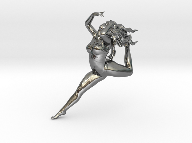 Dancer  in Polished Silver