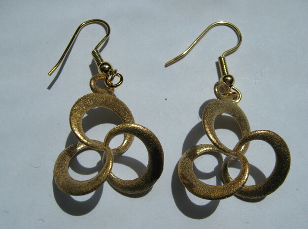 Coil 32 Earrings in Natural Bronze
