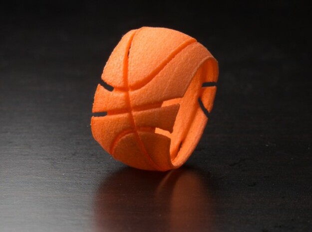 Basketball Ring 14.8 mm in Orange Processed Versatile Plastic