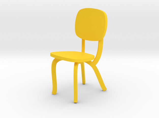 FAIRLINE CHAIR by RJW Elsinga 1:10 in Yellow Processed Versatile Plastic