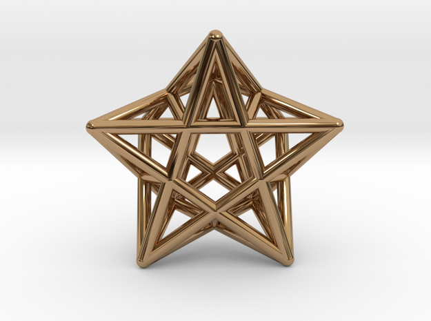Star Pendant #2 in Polished Brass