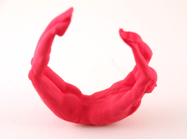 Yoga Wheel Bracelet in Pink Processed Versatile Plastic