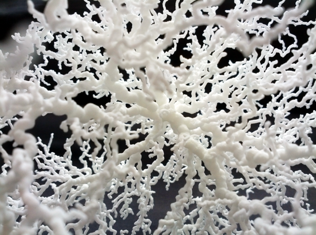 Spherical Dendrite, 2/50 in White Natural Versatile Plastic