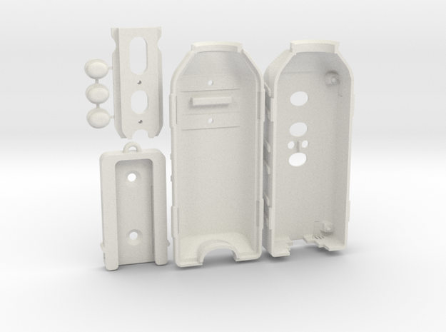 3D-PRINT-CAMERA-CASING in White Natural Versatile Plastic