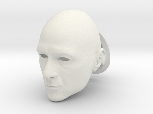 Anthony Stark BJD head SD size in White Natural Versatile Plastic