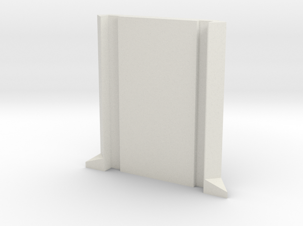 SciFi Pillar and Walls - Basic Pillar in White Natural Versatile Plastic