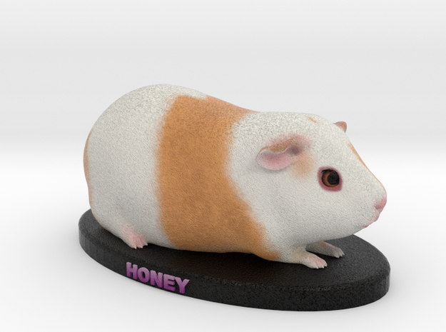 Custom Guinea Pig Figurine - Honey in Full Color Sandstone