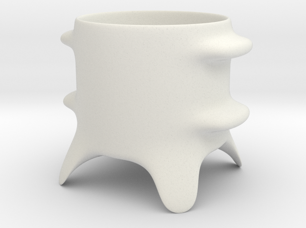 Cup in White Natural Versatile Plastic