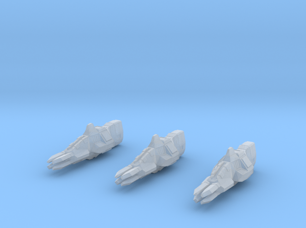 Taiidan "Sajuuk Cor" Ion Cannon Frigates (3) in Tan Fine Detail Plastic