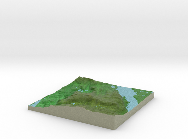 Terrafab generated model Wed Dec 31 2014 14:25:37  in Full Color Sandstone