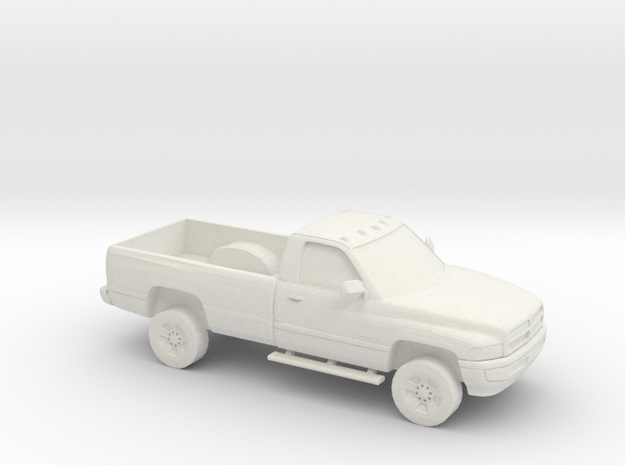 1/87 1994-01 Dodge Ram Single Cab in White Natural Versatile Plastic