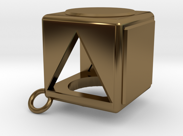Shape Sorter Box Cube Pendant Keyring