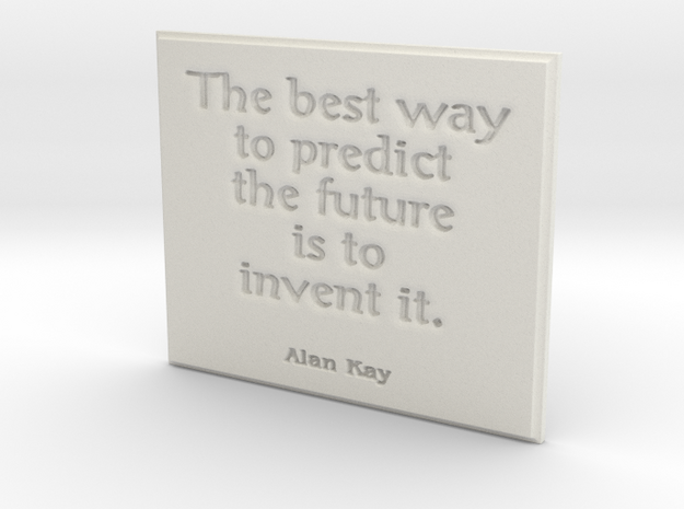 The best way to predict the future in White Natural Versatile Plastic