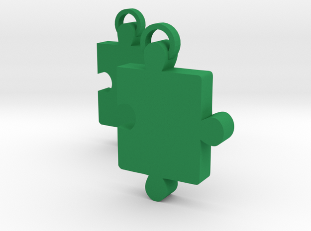 Jigsaw in Green Processed Versatile Plastic