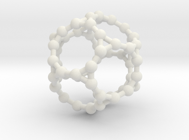 Truncated Dodecahedron in White Natural Versatile Plastic