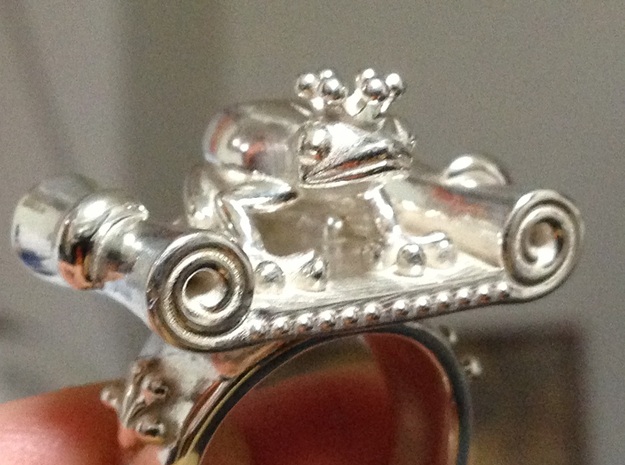 KingFrog in younghood in Polished Silver