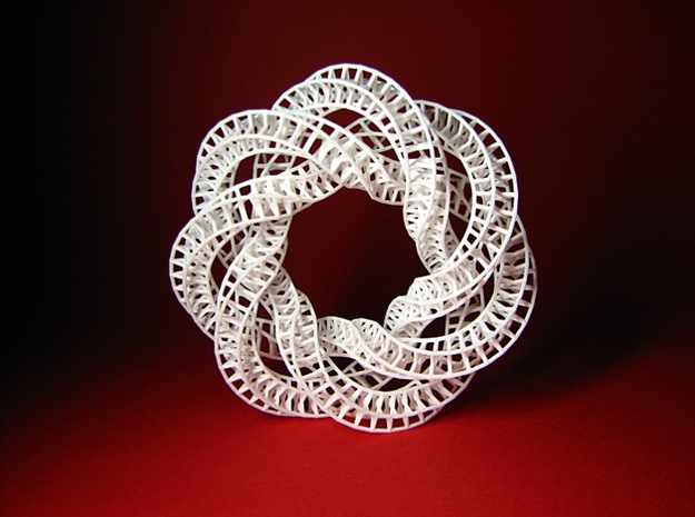 Trefoil Starry Knot Formalbs 6 in White Natural Versatile Plastic
