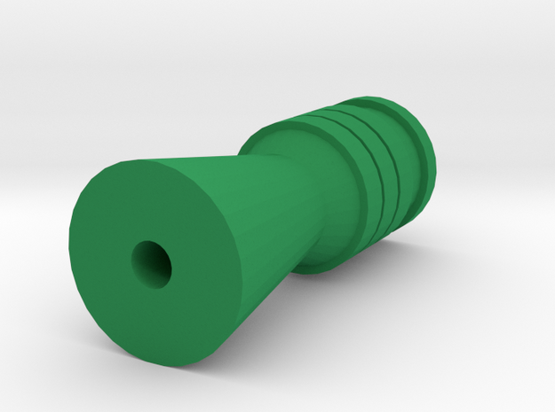 S.W.H.S. Airsoft Flashhider (14mm Self-Cutting) in Green Processed Versatile Plastic