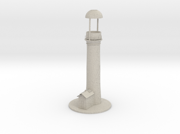Lighthouse thealight candle holder/Vuurtoren in Natural Sandstone