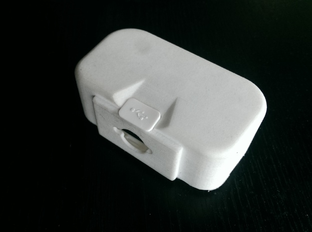 DJI Phantom 1.5 Battery door  "theONE"  SMALL in White Processed Versatile Plastic