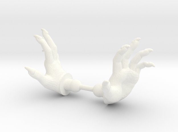 Wizard Hands Spell 2 in White Processed Versatile Plastic
