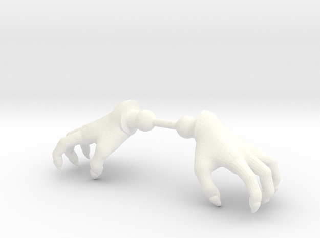 Wizard Hands Claw in White Processed Versatile Plastic