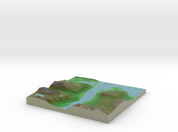 Terrafab generated model Tue Dec 30 2014 10:36:56  in Full Color Sandstone