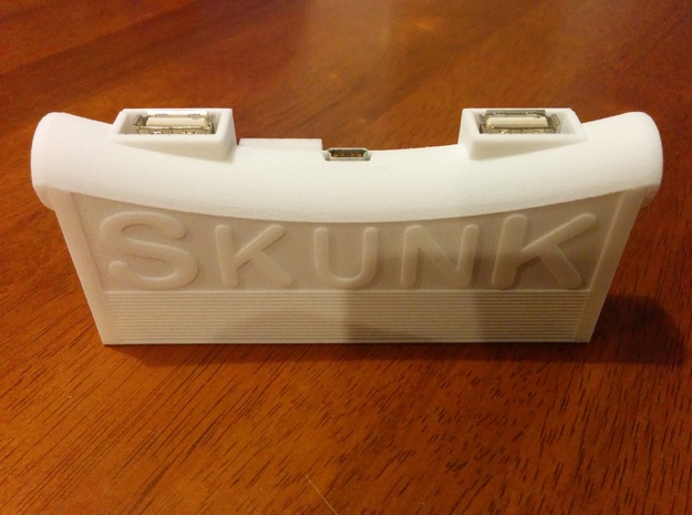 SkunkBox for SkunkBoard Rev 2 in White Natural Versatile Plastic