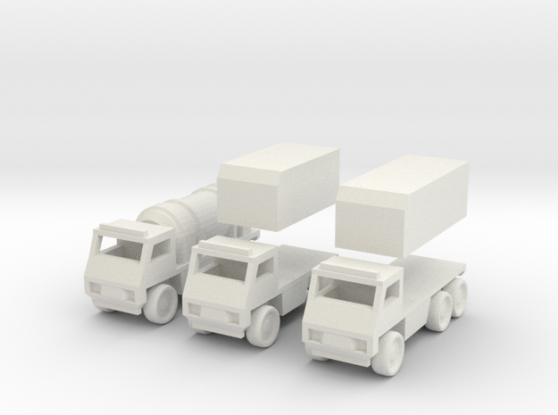Truck [3 Pack] in White Natural Versatile Plastic