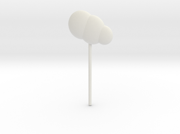 Cloud Topper in White Natural Versatile Plastic