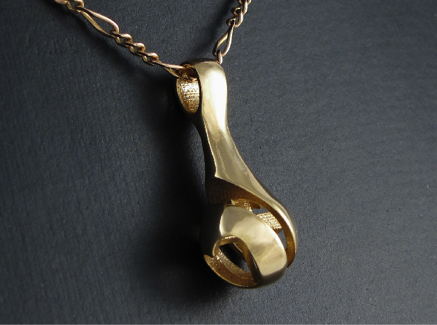 Heart and Cross Droplet - Captured in 18K Gold Plated